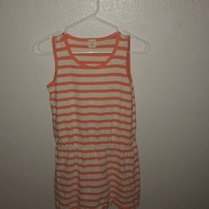 Orange and white dress